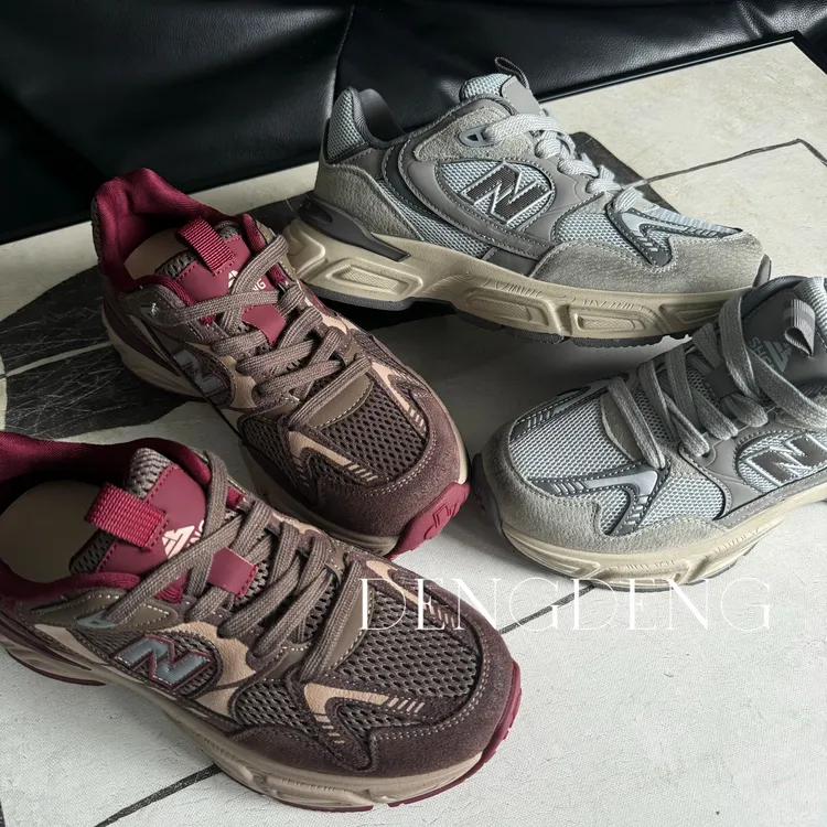 【灯噔家】2024秋冬氛围设计师款休闲百搭机能厚底显脚小运动慢跑鞋