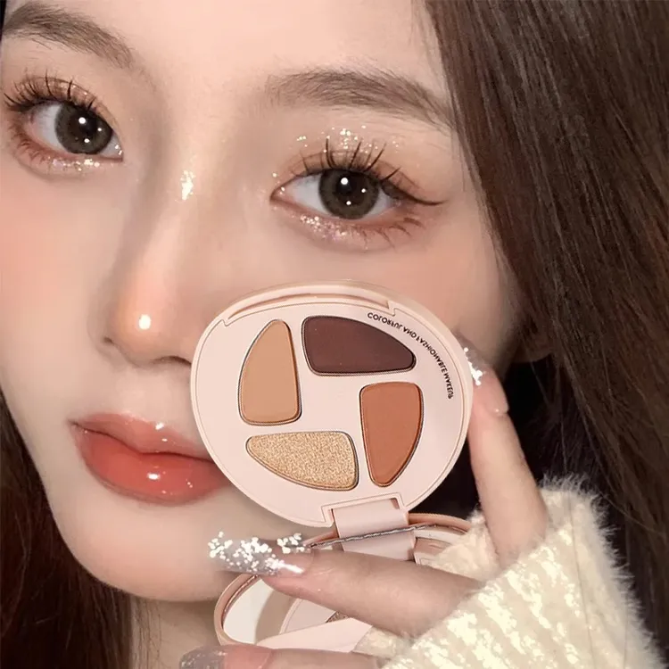 WODWOD眼影盘大地色防水哑光暖棕色大地色日常妆新手初学者学生女