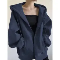 纯色重磅450G银狐绒卫衣外套男女慵懒风厚2025新款oversize宽松
