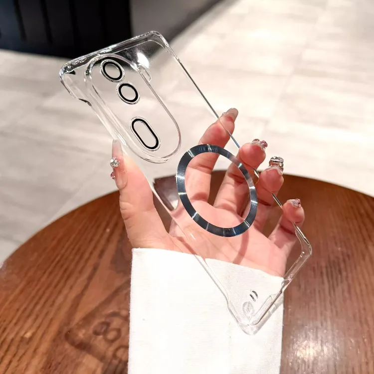 自带镜头膜适用opporeno11pro手机壳新款超薄无边框磁吸防摔透明