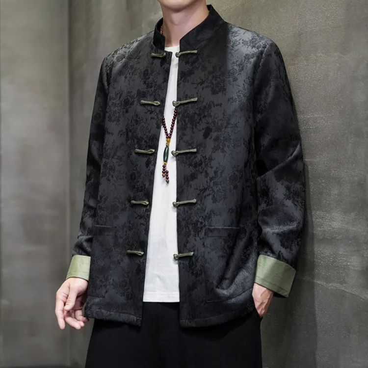 中国风男装唐装夹克男士复古国风外套古装新中式汉服民族风上衣服