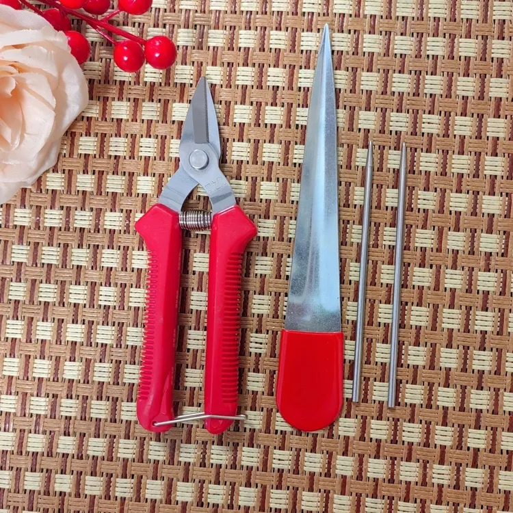 专业编藤剪刀撬刀收口针编藤椅剪刀撬刀组合编藤专用撬刀龙纹撬刀