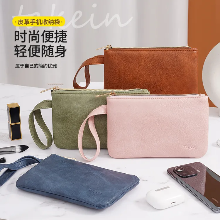时尚防水女士多功能便携韩版复古简约休闲百搭轻便单肩小包包纯色