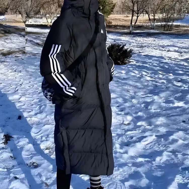 adidas/阿迪达斯运动羽绒服女新款男女情侣保暖鸭绒长款外套