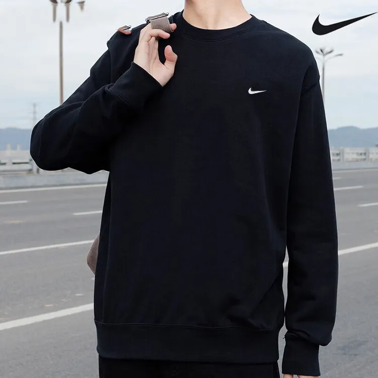 NIKE/耐克男装 新款运动服跑步上衣圆领套头衫休闲卫衣男