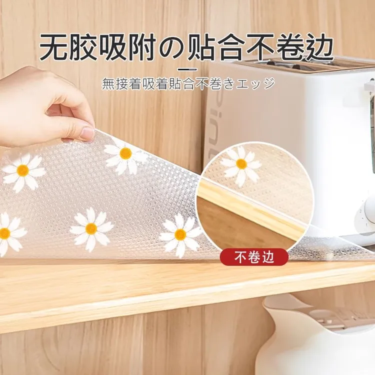 抽屉垫纸防潮垫厨房柜子鞋柜防霉脏衣柜台面波点防水防油加厚贴纸
