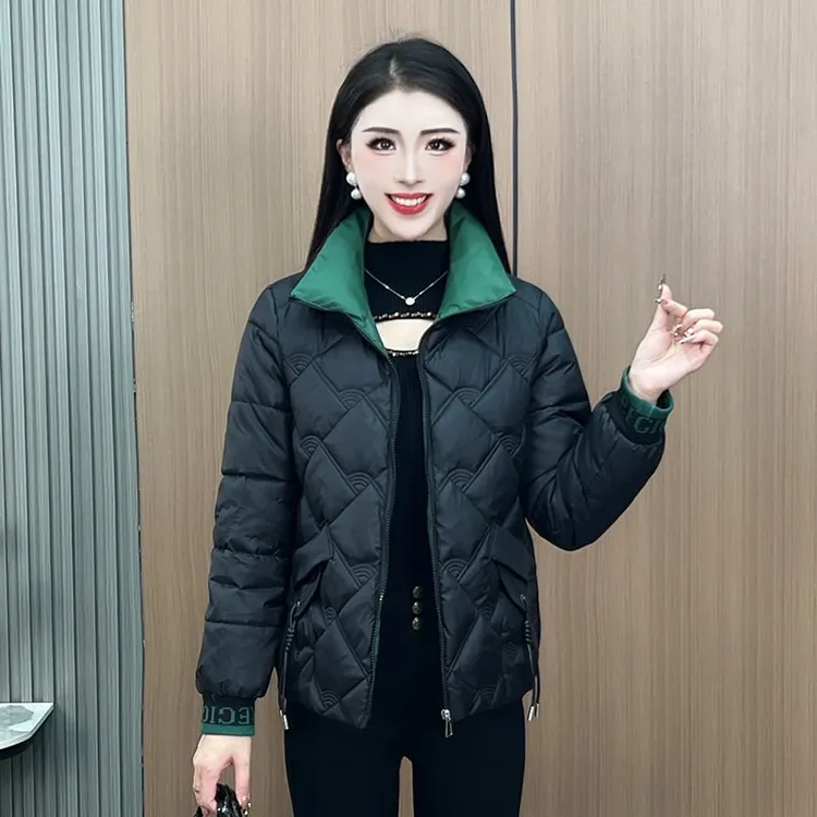 【48小时发货】妈妈装加厚保暖棉服女外套2025冬季新款显瘦短款棉衣