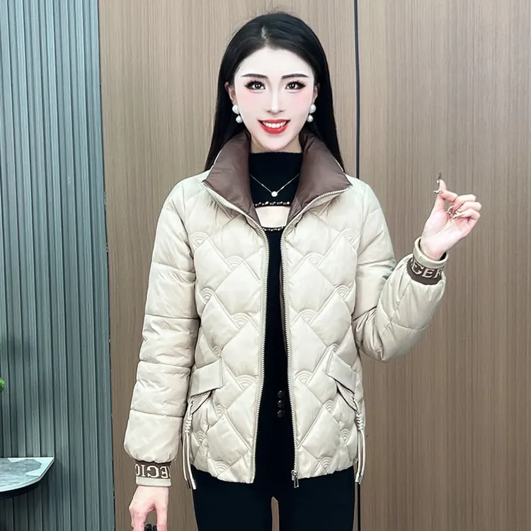 【有运费险】时尚妈妈装棉服女外套2025秋冬新款显瘦小个子短款棉衣