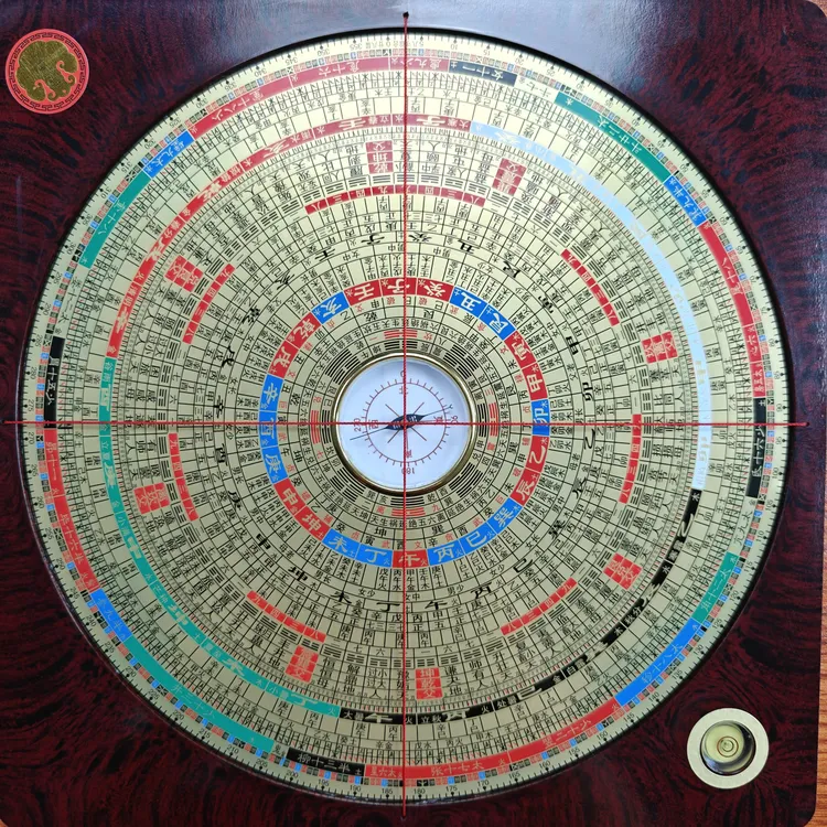 崇道堂8寸28层综合(新款)内容全面多功能高精度指南针专业罗盘