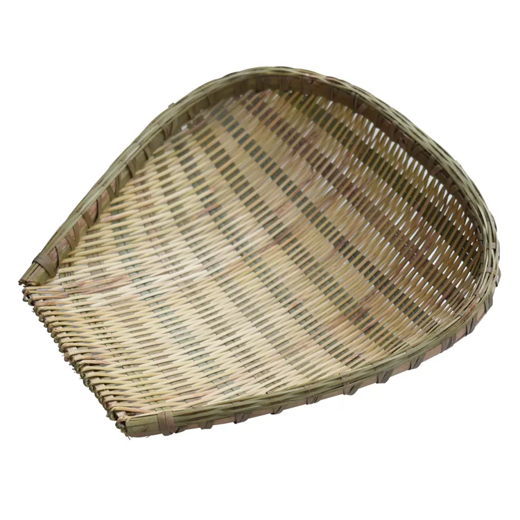 竹编簸箕筲箕竹篮竹筛农家手工青皮竹筐厨房洗菜沥水晾晒装饰家用