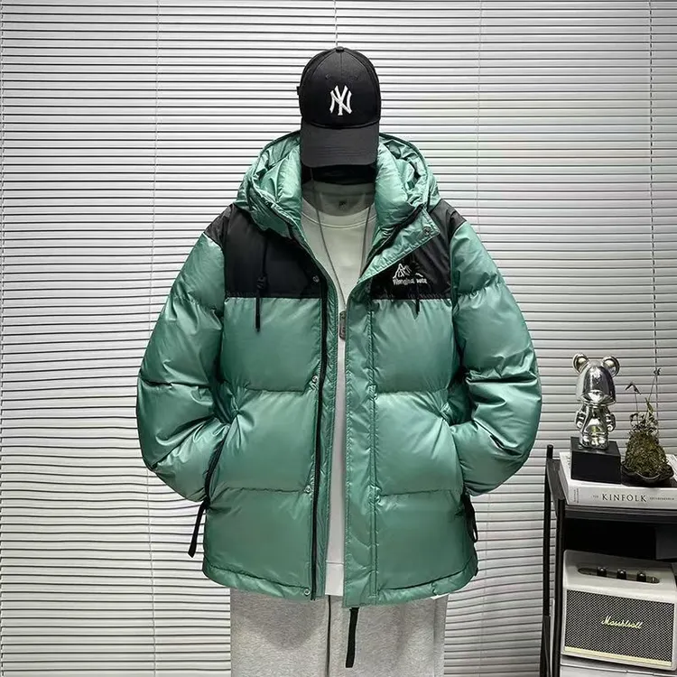 运动户外百搭男女同款潮牌加厚秋冬连帽保暖情侣棉服滑雪冬季