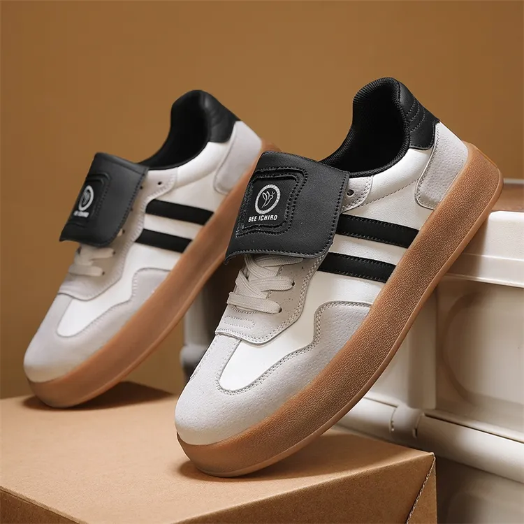 情侣潮流厚底德训鞋女夏季新款复古翻盖百搭时尚休闲板鞋个性男鞋