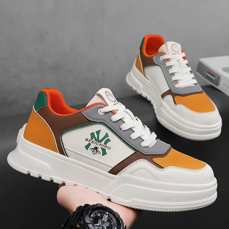 欧洲站新款春夏软底轻便男鞋休闲个性潮流运动风板鞋青年百搭四季