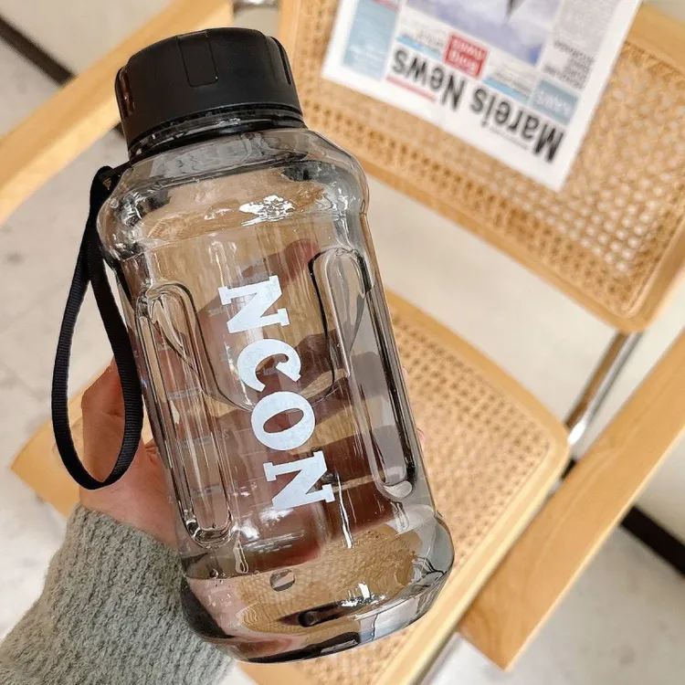 水杯防摔超大韩版简约便携户外运动水壶健身水壶创意大容量水桶杯