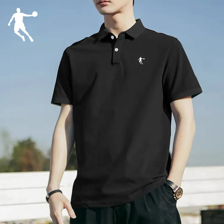 乔丹短袖t恤男子宽松半袖T速干体恤翻领夏季透气运动POLO衫百搭男