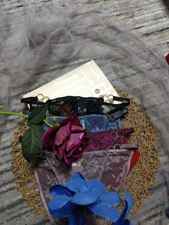 休闲家居短裤轻奢简约花朵刺绣（2条装）