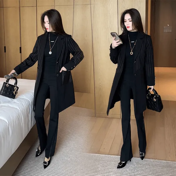 秋季新款修身外套女洋气时尚气质小个子中长款风衣