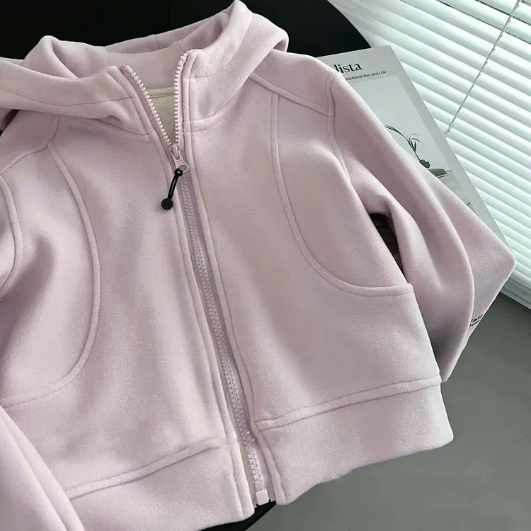 女童春秋季外套童装新款女孩冬季校服内搭儿童打底衫弹力连帽潮牌