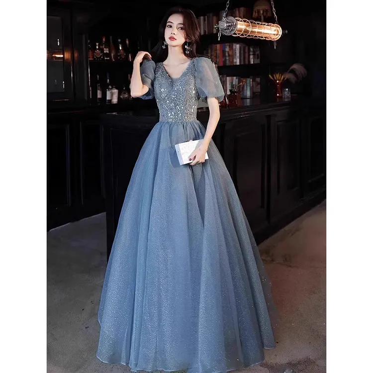 晚礼服小个子新款宴会气质轻奢小众高级感礼服裙成人礼平时可穿