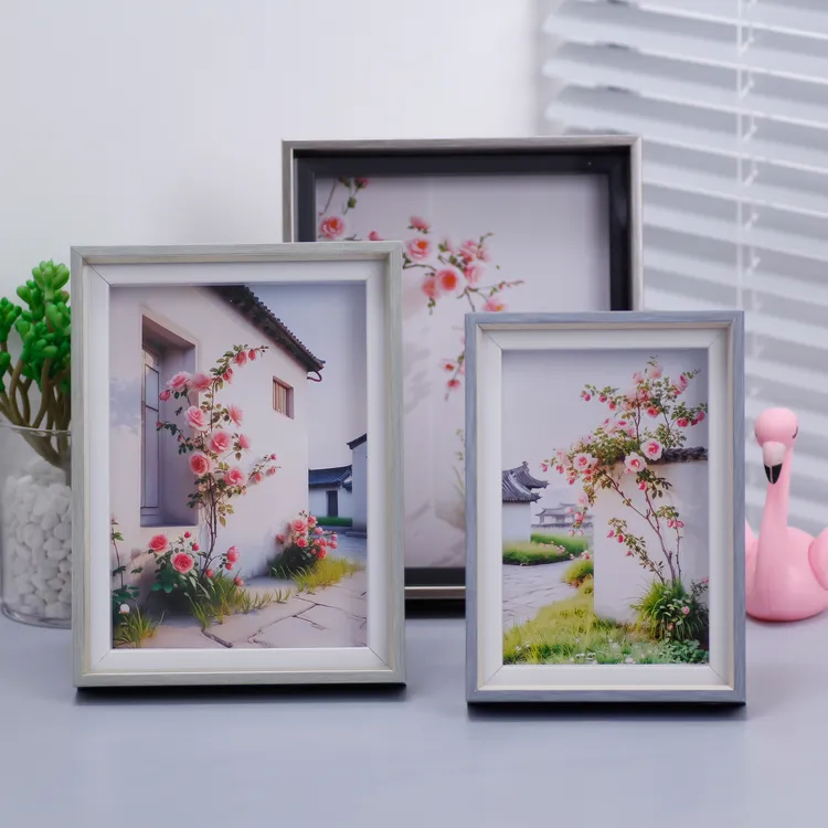 qianze/乾泽【量大优惠】PS中空创意相框摆台横竖可摆空框DIY画框