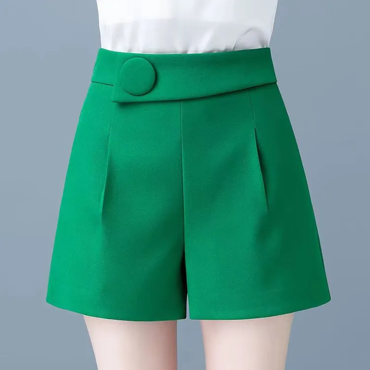 西装短裤女夏阔腿裤2025年春夏新款高腰显瘦时尚a字外穿休闲热裤