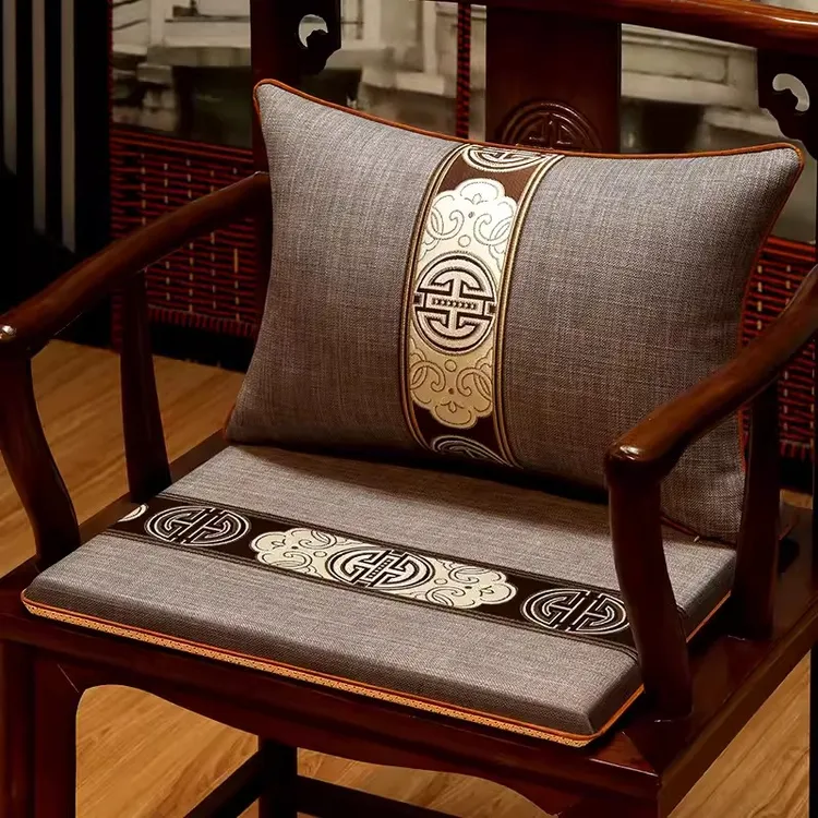 实木椅子官帽红木茶台垫子家用餐椅垫透气屁股垫中式防滑沙发茶椅