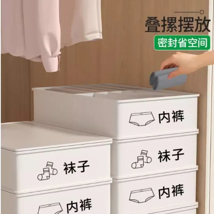 内衣收纳盒内裤盒子家用放贴身衣物三合一神器装短裤袜子的整理箱