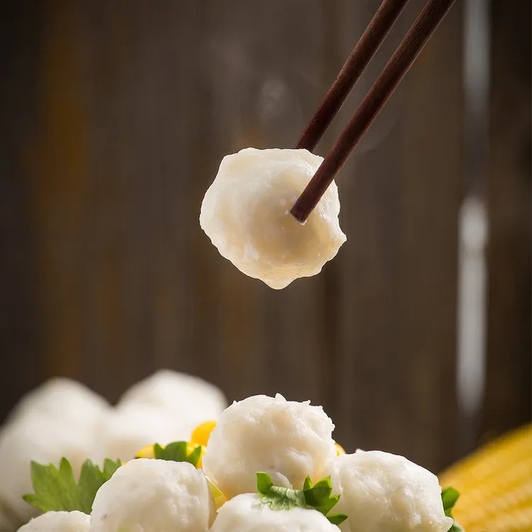  【潮汕酷鲜食品】潮汕正宗墨鱼丸精选大墨斗鱼制作新鲜爽口250g/包