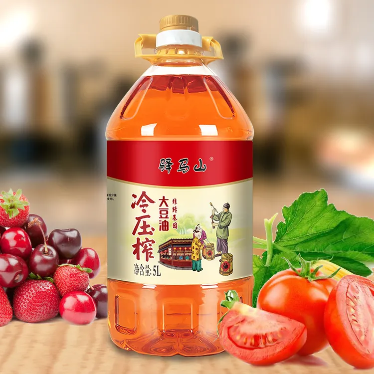 东北冷压榨大豆油5升装食用油