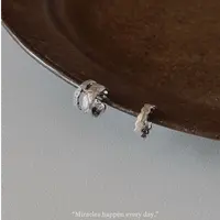 muyang/慕阳 铜合金耳饰 铜合金耳夹沐白耳骨夹气质百搭复古法式