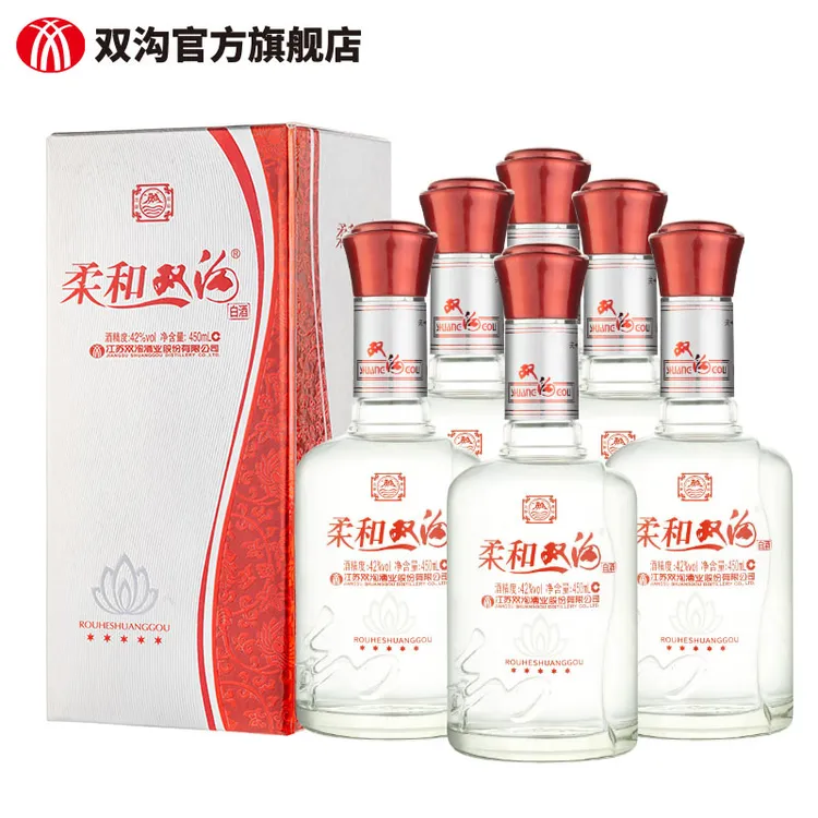 双沟双沟柔和双沟五星浓香型白酒宴请正宗纯粮食整箱装6瓶42度
