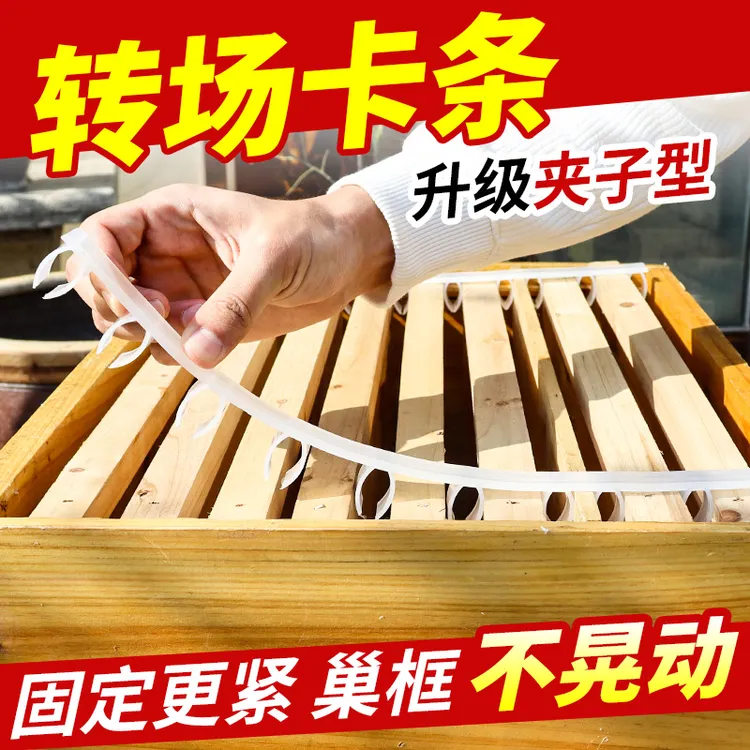 蜂箱转场卡条二代夹子巢框固定卡条蜂箱转场压条巢框卡条搬蜂必备