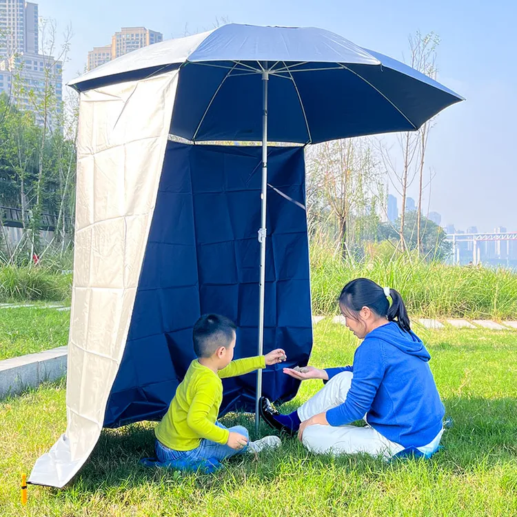 颜色围帐围布1.8-2.4米钓鱼伞用半全围裙防水布遮阳防风防雨户外