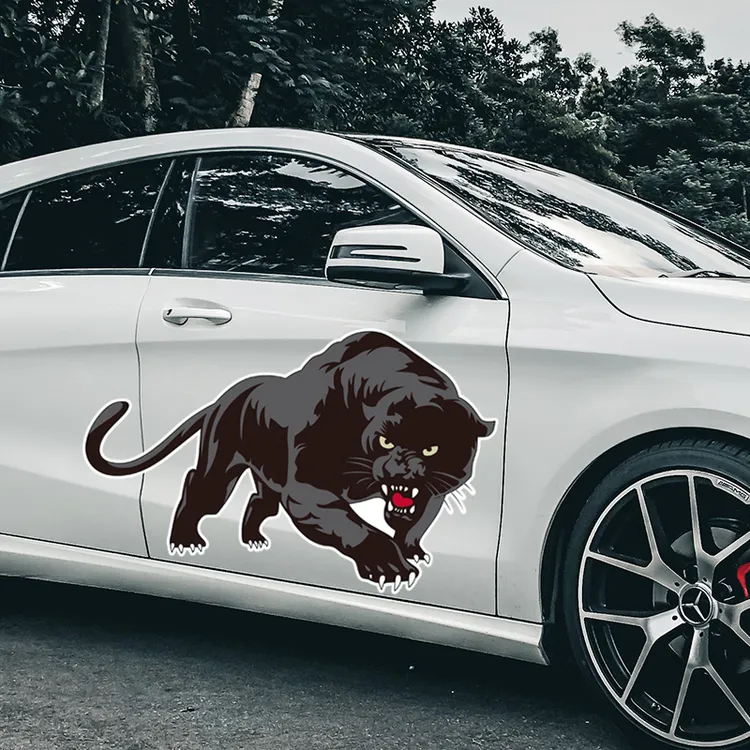 汽车豹子贴纸遮挡划痕车贴纸个性创意大号车门贴装饰刮痕霸气贴画