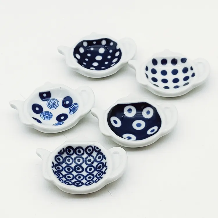 日本原装进口indigojapan系列高温釉下彩家用筷架勺托套装礼盒