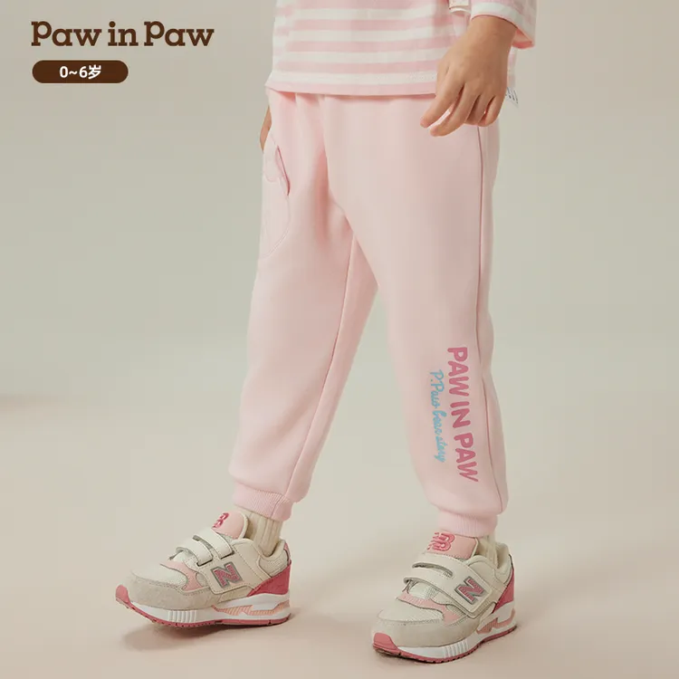 【达人专属】PawinPaw小熊童装24年秋冬宽松舒适针织裤PCTME4T91E
