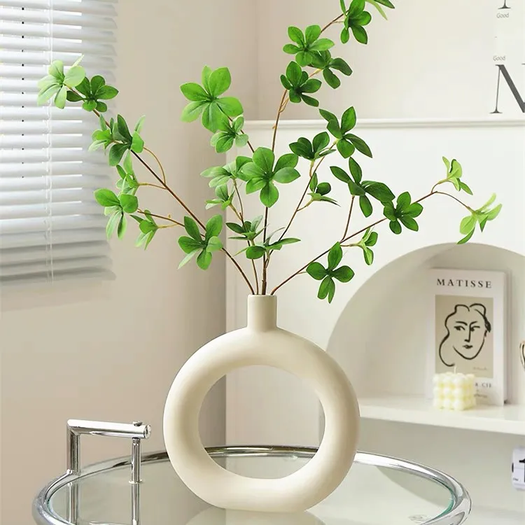花瓶陶瓷ins风网红爆款仿真花绿植马醉木客厅摆件装饰品插花高档