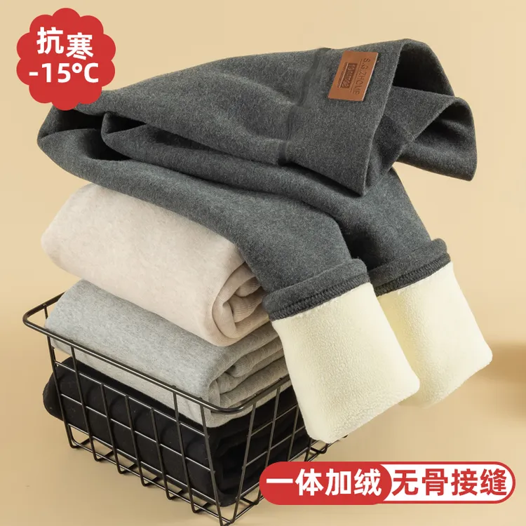 女童羊羔绒冬季加厚打底裤高腰显瘦保暖弹力裤外穿东北特厚棉裤子