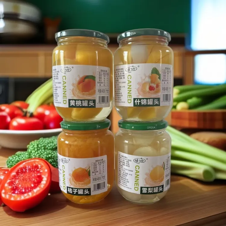 味了你系列水果罐头4罐装黄桃罐头什锦罐头桔子罐头雪梨罐头