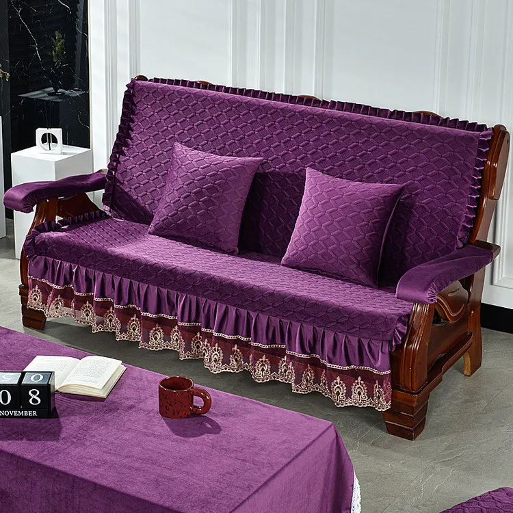 实木沙发垫带靠背连体加厚海绵中式红木质沙发坐垫四季防滑垫子