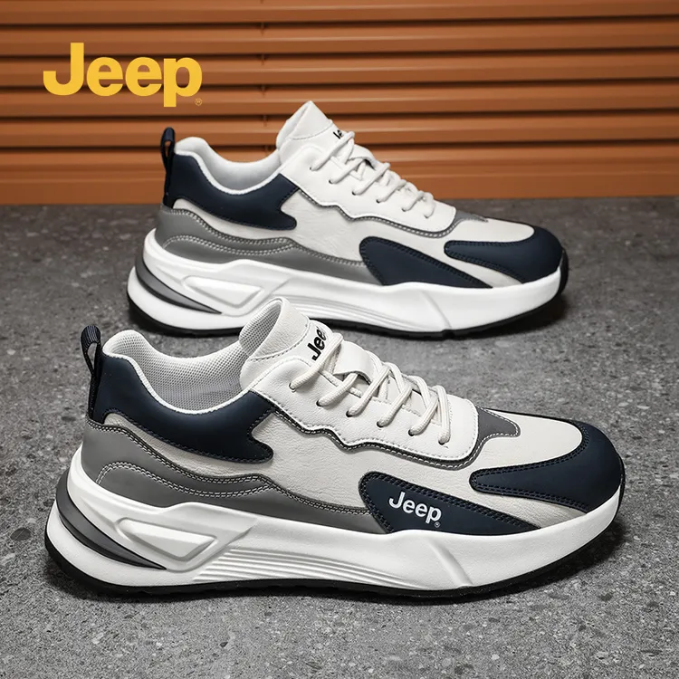 Jeep吉普男鞋冬季新款厚底增高户外百搭爆款干净感痞帅运动休闲鞋