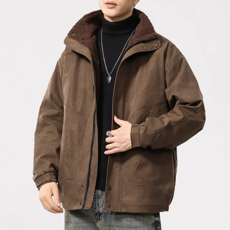 3131美式复古新款加厚棉服做旧水洗工装夹克秋冬宽松外套