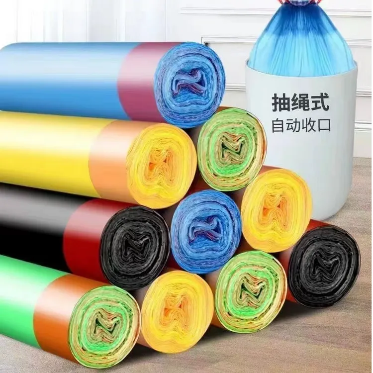 手提垃圾袋加大加厚家用一次性自动收口垃圾袋手提式家用家庭