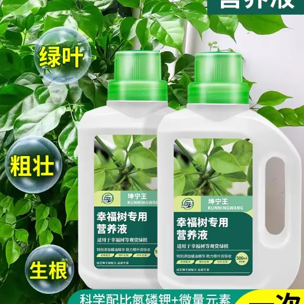 幸福树专用肥料营养液落叶掉叶子盆栽植物室内绿植养花氮磷钾花肥