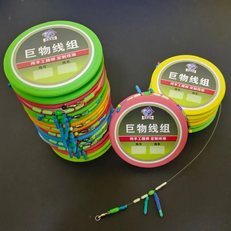 纯手工精绑金刚结加固大物暴力无铅主线（拍一发二）透明尼龙线