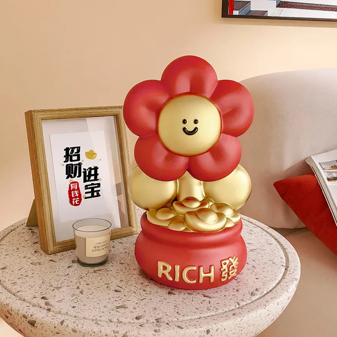 有钱花创意招财摆件开业礼物客厅玄关酒柜家居装饰品乔迁新居礼品