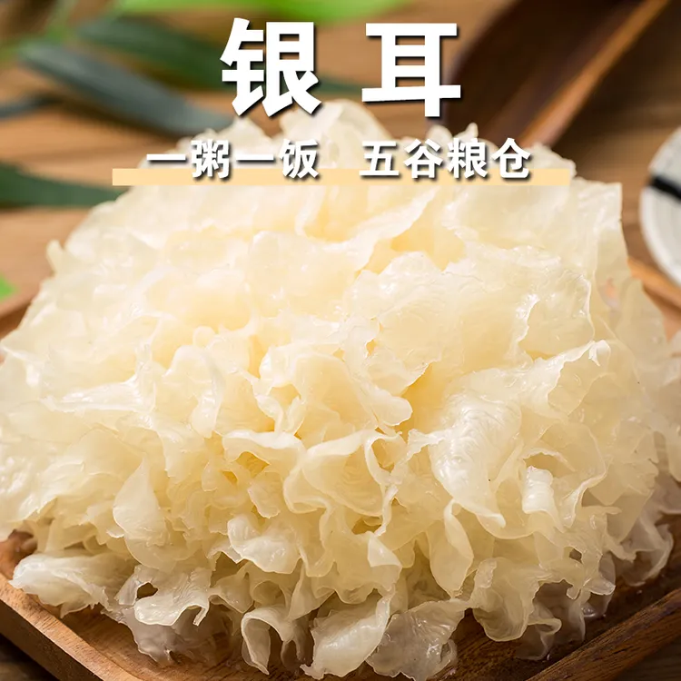 【新品】古田正宗银耳新鲜干货雪耳糯白木耳出胶浓稠软糯莲子银耳羹