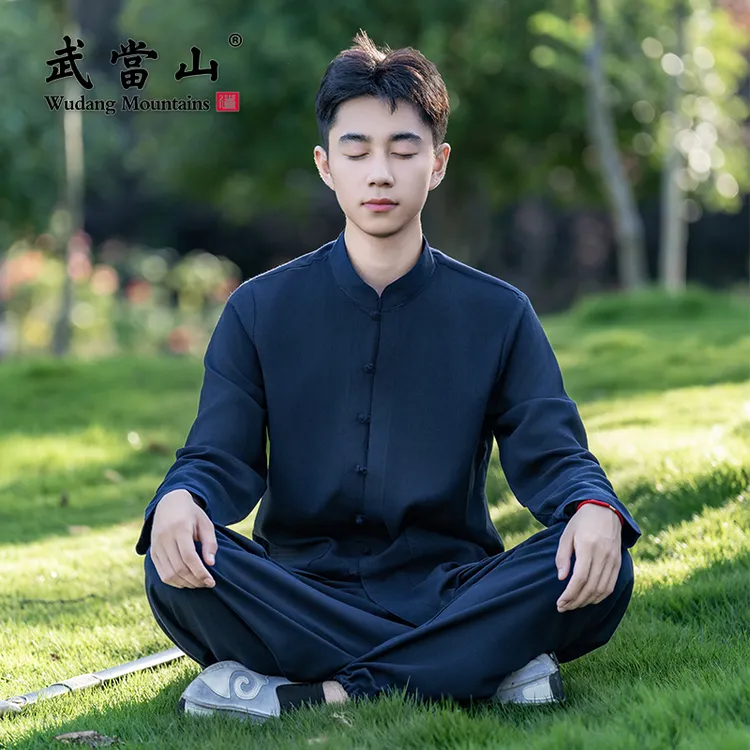 武當山服饰修身立领太极服中式长袖男女同款套装【武当王也&推荐】