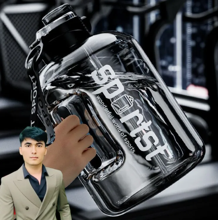 2024款超大容量吨桶吨运动健身水壶便携太空杯网红大肚杯男女水杯