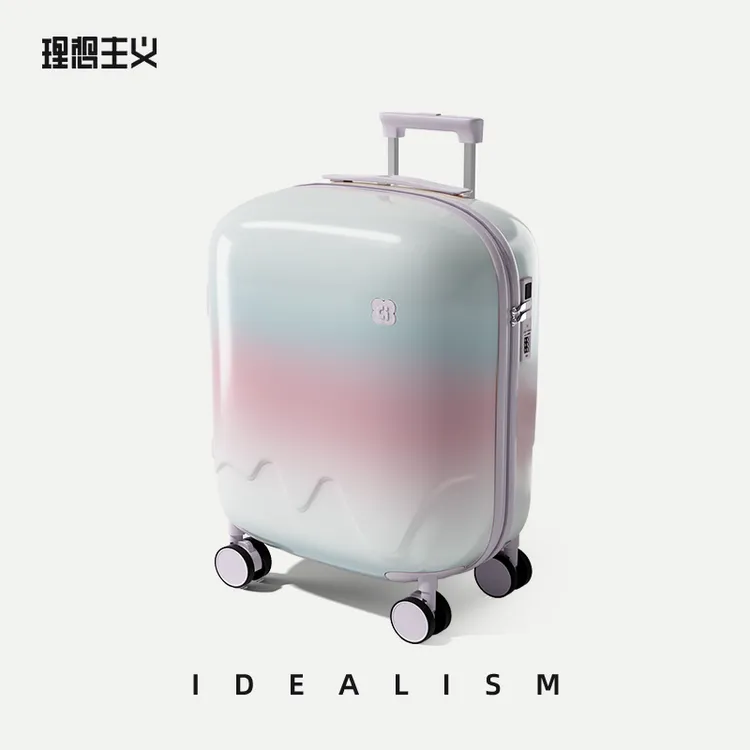 理想主义【独角兽】登机行李箱小型密码箱20寸拉杆旅行箱炫彩登机箱